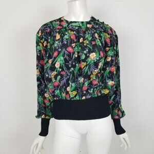Emanuel Ungaro Solo Donna Paris Floral Silk 1980's